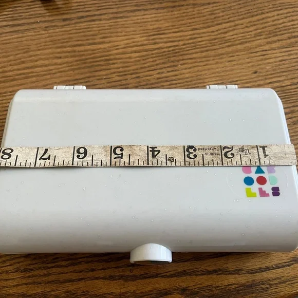 Small Caboodles cosmetic case rectangular with mirror EUC pale gray minimalist - Picture 8 of 10